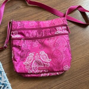 Vera Bradley Fuchsia Paisley Crossbody Bag